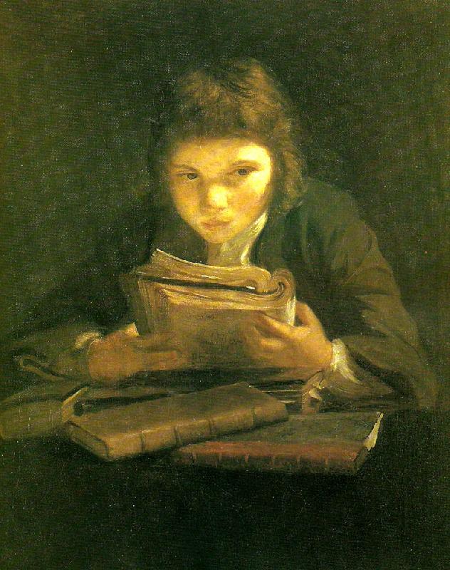 Sir Joshua Reynolds boy reading France oil painting art